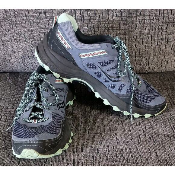 Saucony Run Anywhere Womens Running Shoes S10451-3 Gray Green Size 10 - Picture 2 of 8
